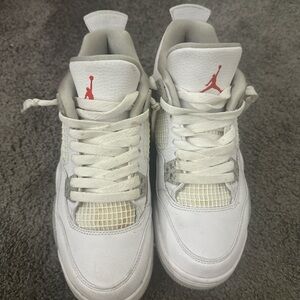 Jordan White and Red Sneakers